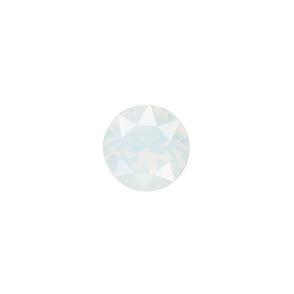 Chaton, crystal rhinestone, white opal, foil back, 12.97-3.22mm, faceted round, SS55. Sold per pkg of 2. image number 0
