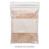 Bag, Tite-Lip™, plastic, clear and white, 3x4-inch top zip with block. Sold per pkg of 100. image number 0
