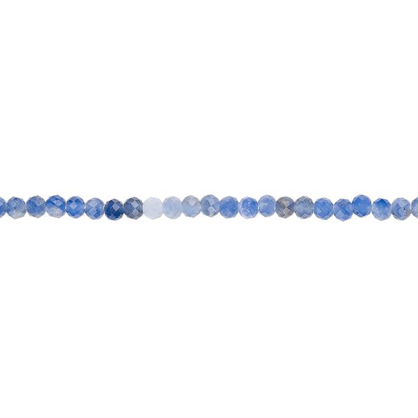 Sodalite 1pkg1, hand-cut faceted rondelle bead natural 13 inch 2mm image number 0