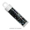 Vial, plastic, clear and white, 2 x 9/16 inch cylinder with hang tab. Sold per pkg of 10. image number 0