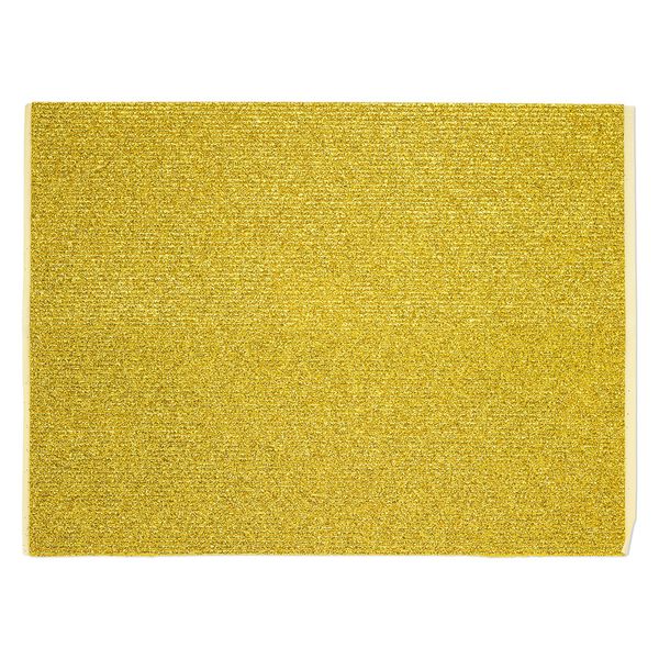 Adhesive strip, Art Edge™, EVA foam, gold glitter, 2mm. Sold per 10-inch sheet. image number 1