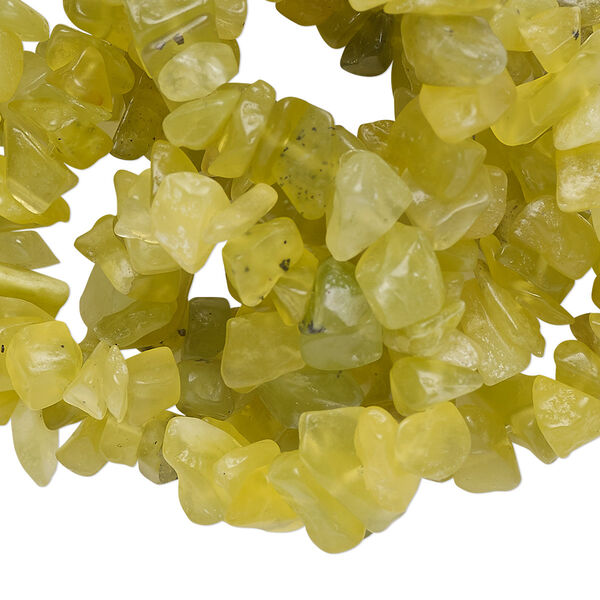 Olive new "jade" 1pkg1, chip bead natural C grade, 34 inch medium image number 0