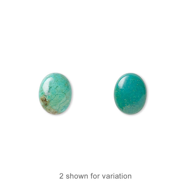 Turquoise 1pkg4, calibrated oval cab 10x8mm image number 0