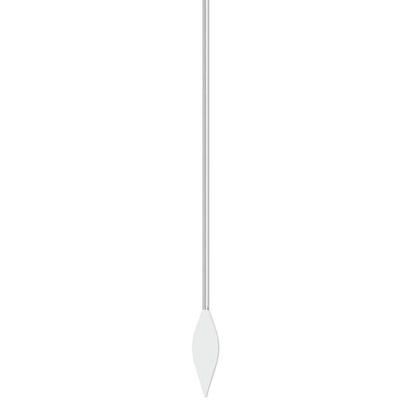 Paddle pin, silver-plated brass, 2-inch spear style, 22 gauge. Sold per pkg of 500. image number 0