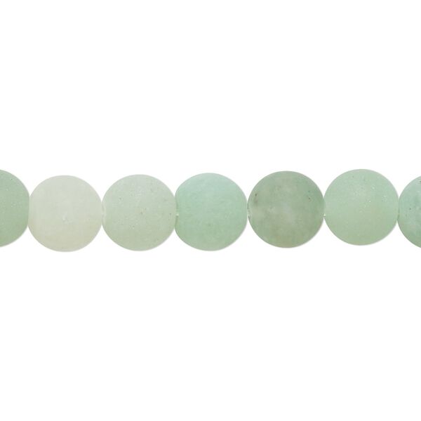 Green aventurine 1pkg1, matte round bead natural 8 inch 8mm image number 0