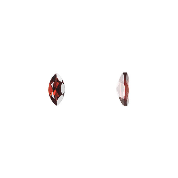 Almandite garnet 1pkg2, hand-cut faceted marquise gem natural 8x4mm image number 0