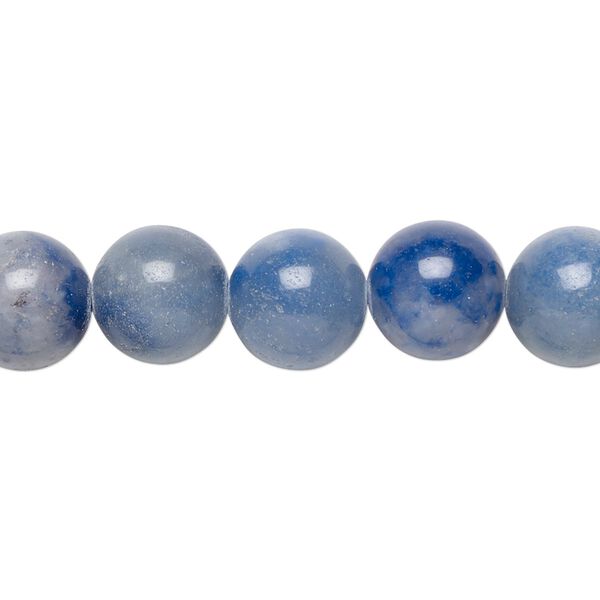 Blue aventurine 1pkg1, round bead natural 15.5-16 inch 10mm image number 0