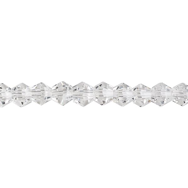 Bead 1pk transparent clear, Celestial Crystal® 6mm bicone 15.5-16 inch image number 0