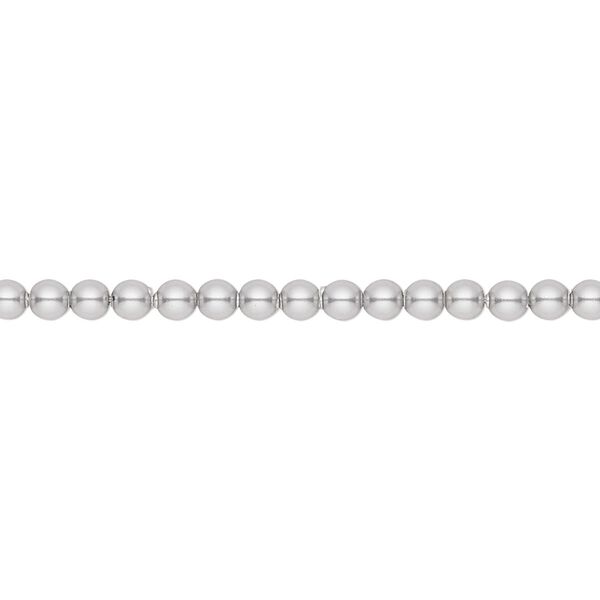 Pearl 1000pk light grey, Swarovski® 3mm round 5810 image number 0