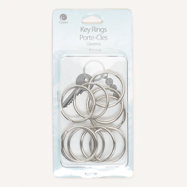 Split ring, steel, 32mm round, 27mm inside diameter. Sold per pkg of 10. image number 0