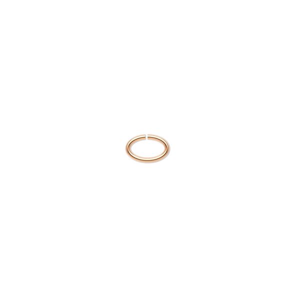 Jump ring, 14Kt gold-filled, 6.5x4mm oval, 4.9x2.6mm inside diameter, 22 gauge. Sold per pkg of 50. image number 0