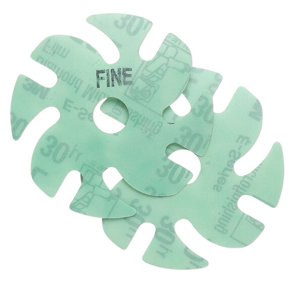 Abrasive disc, 3M™ Ninja™ Microfinishing Diamond, plastic, green, 400 grit, 3-inch replacement disc for Jooltool™. Sold per pkg of 2. image number 0