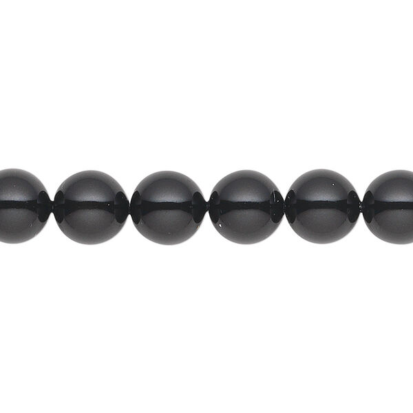 Pearl 50pk mystic black, Crystal Passions® 8mm gemcolors round 5810 image number 0