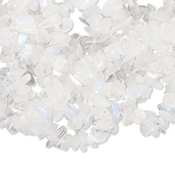 Rainbow moonstone 1pkg1, chip bead natural 34 inch small to medium image number 0