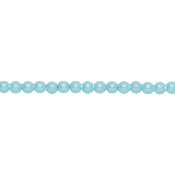 Pearl 1000pk iridescent light turquoise, Swarovski® 3mm round 5810 image number 0