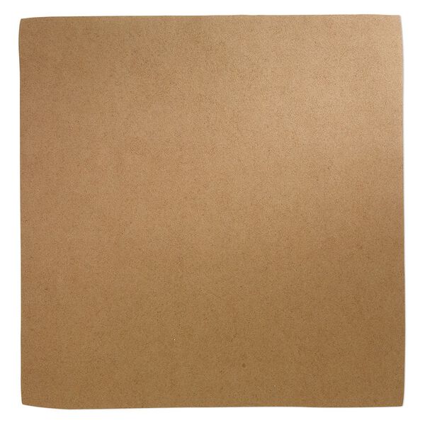 Sheet, faux suede, brown, 8-1/2 inch square, 0.6-0.7mm thick. Sold individually. image number 0