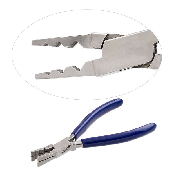 Pliers, EUROTOOL®, tube-cutting, stainless steel and rubber, purple, 7 inches. Sold individually. image number 0