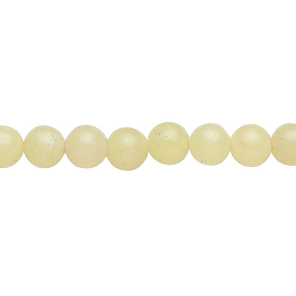 Peridot new "jade" 1pkg1, round bead natural 15 inch 6mm image number 0