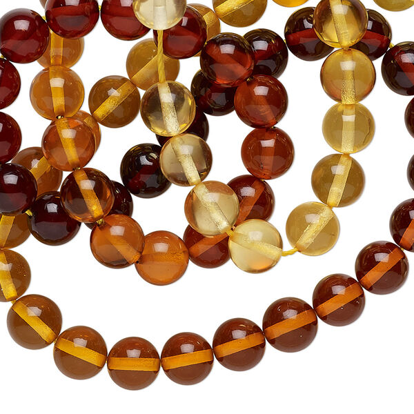 Baltic amber 1pkg1, round bead 15.5-16 inch 6mm image number 0