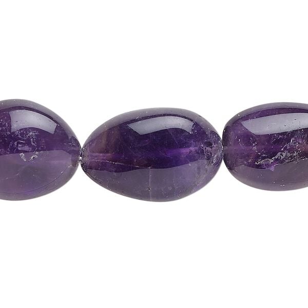 Amethyst 1pkg1, tumbled nugget bead natural 15.5-16 inch large image number 0