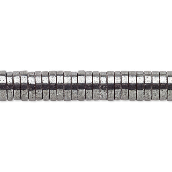 Hemalyke™ 1pkg1, electroplated heishi bead 8 inch 4x1mm image number 0