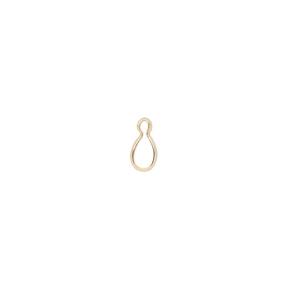 Drop, Wrap-Tite®, 14Kt gold, 5x3mm pear setting. Sold individually. image number 0