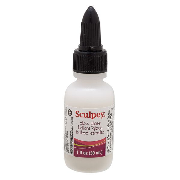 Glaze, Sculpey®, acrylic emulsion, pkg/1-fluid-ounce bottle, glossy. image number 0