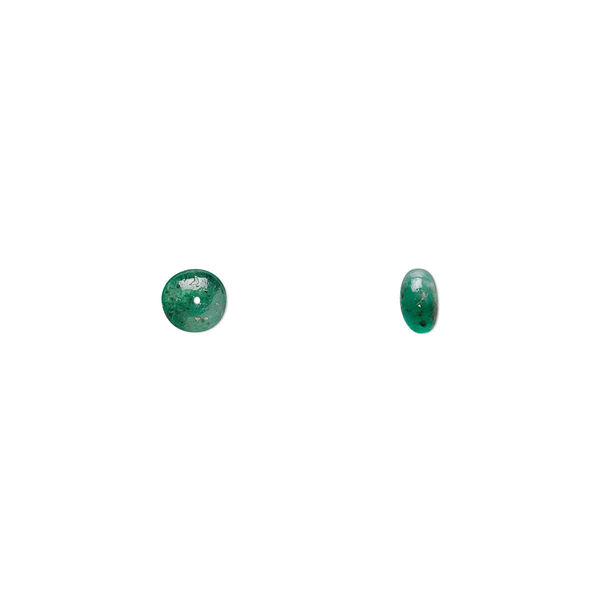 Emerald 1pkg1, hand-cut rondelle bead B- grade, 4x2mm-5x3mm image number 0