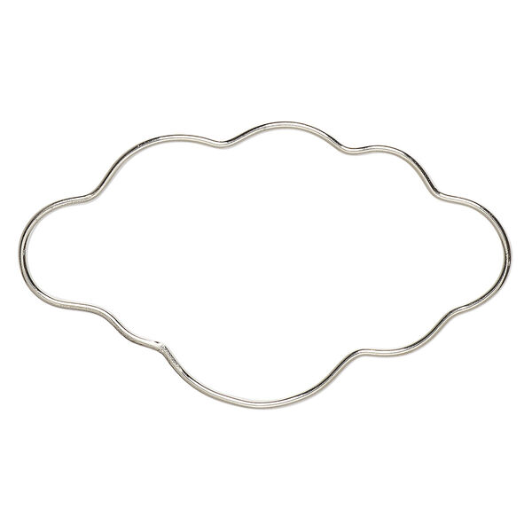 Wire frame, steel, 4-1/2 x 2-1/2 inch cloud. Sold individually. image number 0