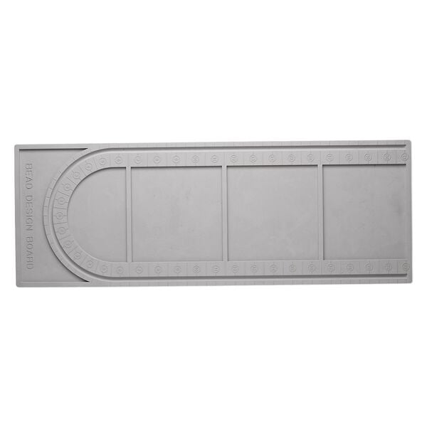 Bead board, silicone, grey, 20-1/2 x 7-1/2 x 1/4 inch rectangle. Sold individually. image number 0