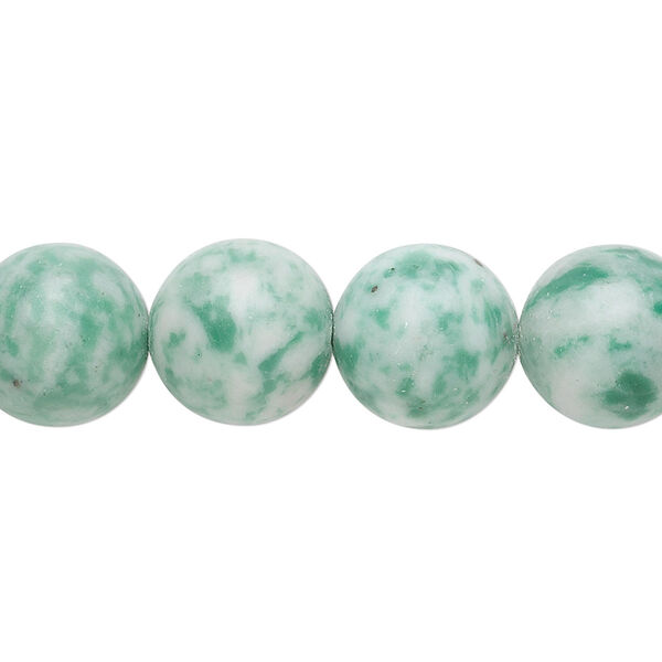 Ching hai "jade" 1pkg1, round bead natural 15.5-16 inch 12mm image number 0