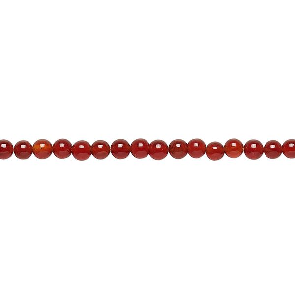 Carnelian 1pkg1, round bead 15.5-16 inch 3mm image number 0