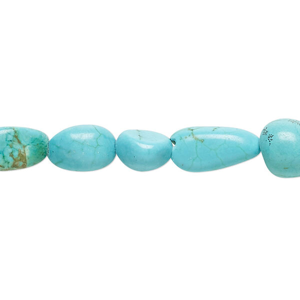 Magnesite 1pkg1, nugget bead 15 inch mini to small image number 0