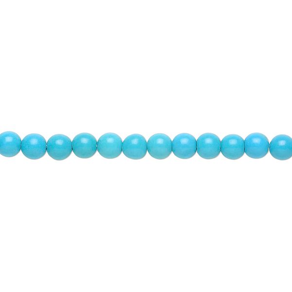 Magnesite 1pkg1, round bead 15.5-16 inch 4mm image number 0
