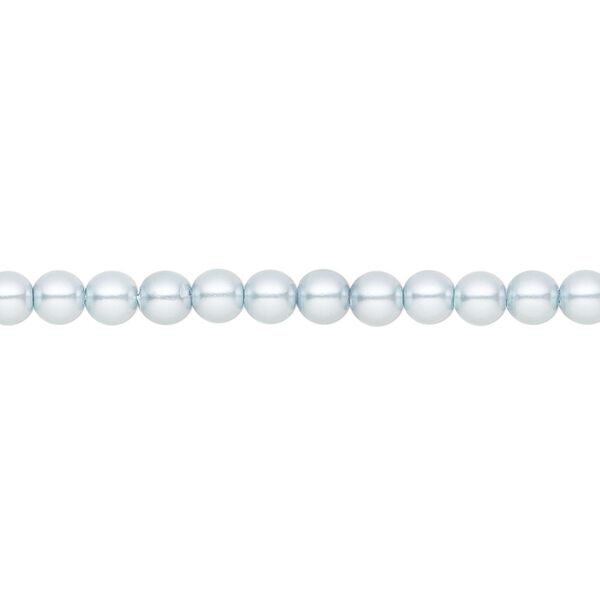 Pearl 600pk light blue, Preciosa Czech crystal 4mm round image number 0