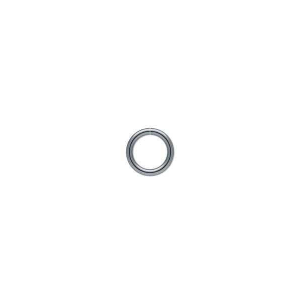 Jump ring, gunmetal-plated brass, 7mm round, 5.1mm inside diameter, 18 gauge. Sold per pkg of 1,000. image number 0