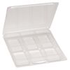 Box, plastic, clear, 7-1/2 x 5-1/2 x 1-inch clamshell blister. Sold per pkg of 100. image number 1