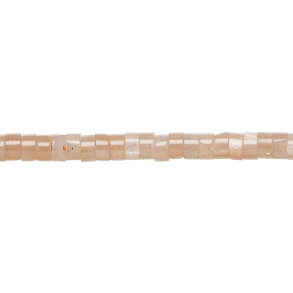 Sunstone 1pkg1, heishi bead natural 8 inch 4x1.5mm-4x2.5mm image number 0