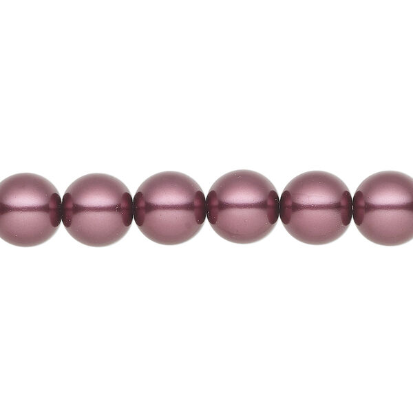 Pearl 25pk light burgundy, Preciosa Czech crystal 8mm round image number 0