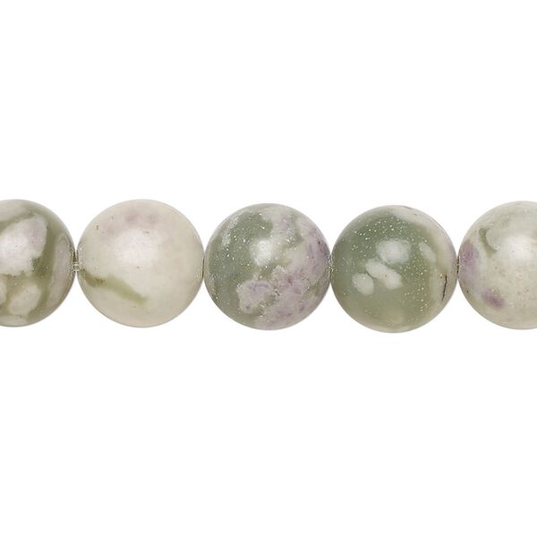 Peace "jade" 1pkg1, round bead natural 15.5-16 inch 10mm image number 0