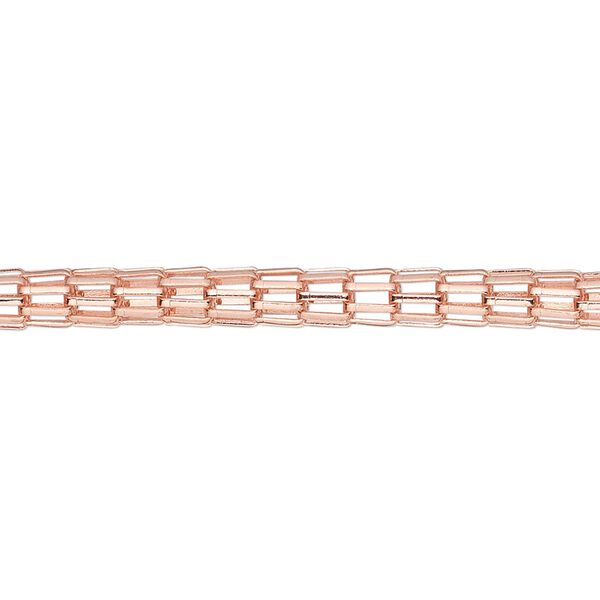 Chain, copper-finished steel, 4mm lantern. Sold per 25-foot spool. image number 0