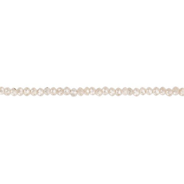 Brown zircon 1pkg1, hand-cut faceted round bead natural 15.5-16 inch 2mm image number 0
