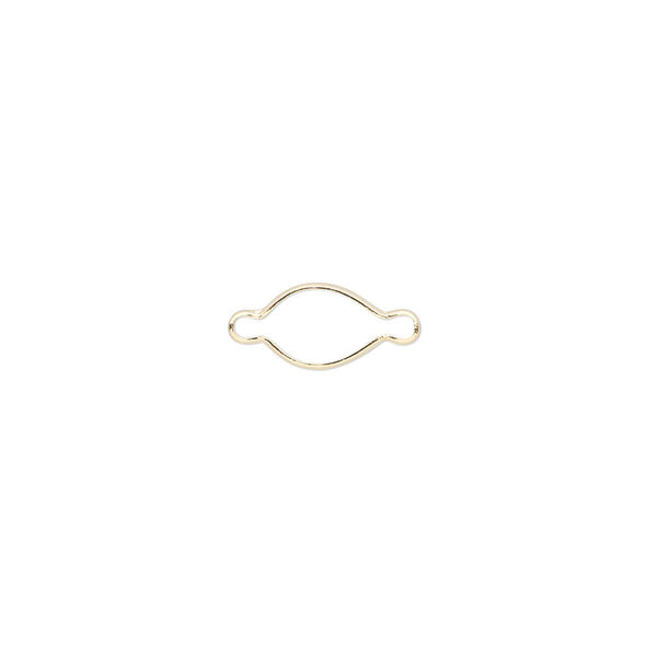 Link, Wrap-Tite®, 14Kt gold, 7x5mm pear setting. Sold individually. image number 0