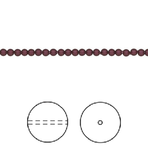 Pearl 1000pk elderberry, Swarovski® 2mm round 5810 image number 0