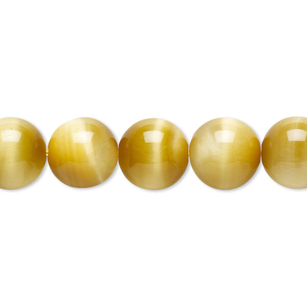 Honey tigereye 1pkg1, round bead natural B grade, 8 inch 10mm image number 0