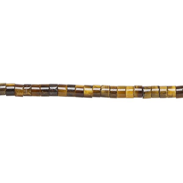 Tigereye 1pkg1, heishi bead natural 15.5-16 inch 3x1.5mm-3x2.5mm image number 0