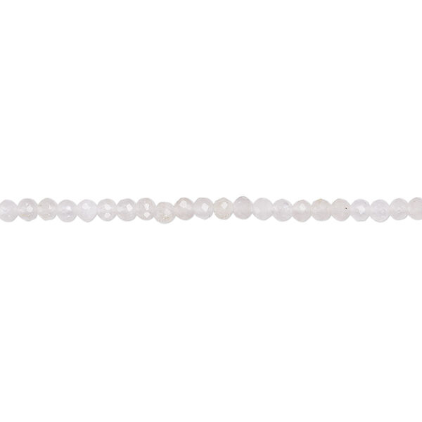White topaz 1pkg1, faceted round bead natural 12 inch 1.5-2mm image number 0