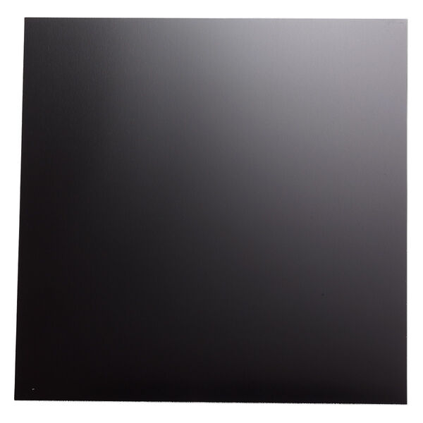 Sheet, anodized aluminum, black, 5-3/4 x 5-3/4 inch square, 26 gauge. Sold individually. image number 0