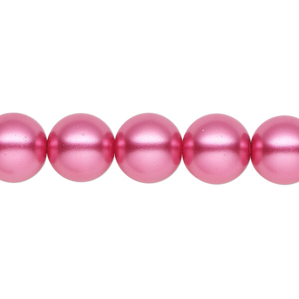 Pearl 2pk pink, Celestial Crystal® 10mm round 15.5-16 inch image number 0