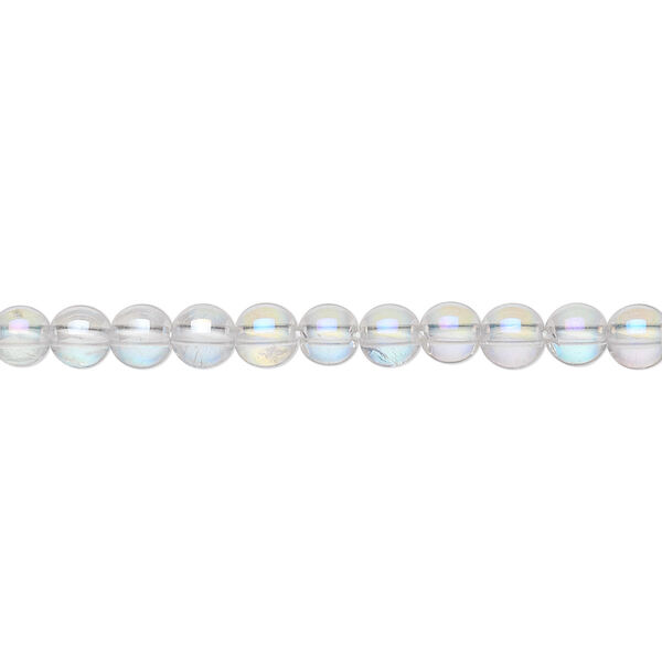 Quartz crystal 1pkg1, AB round bead 15.5-16 inch 4mm image number 0